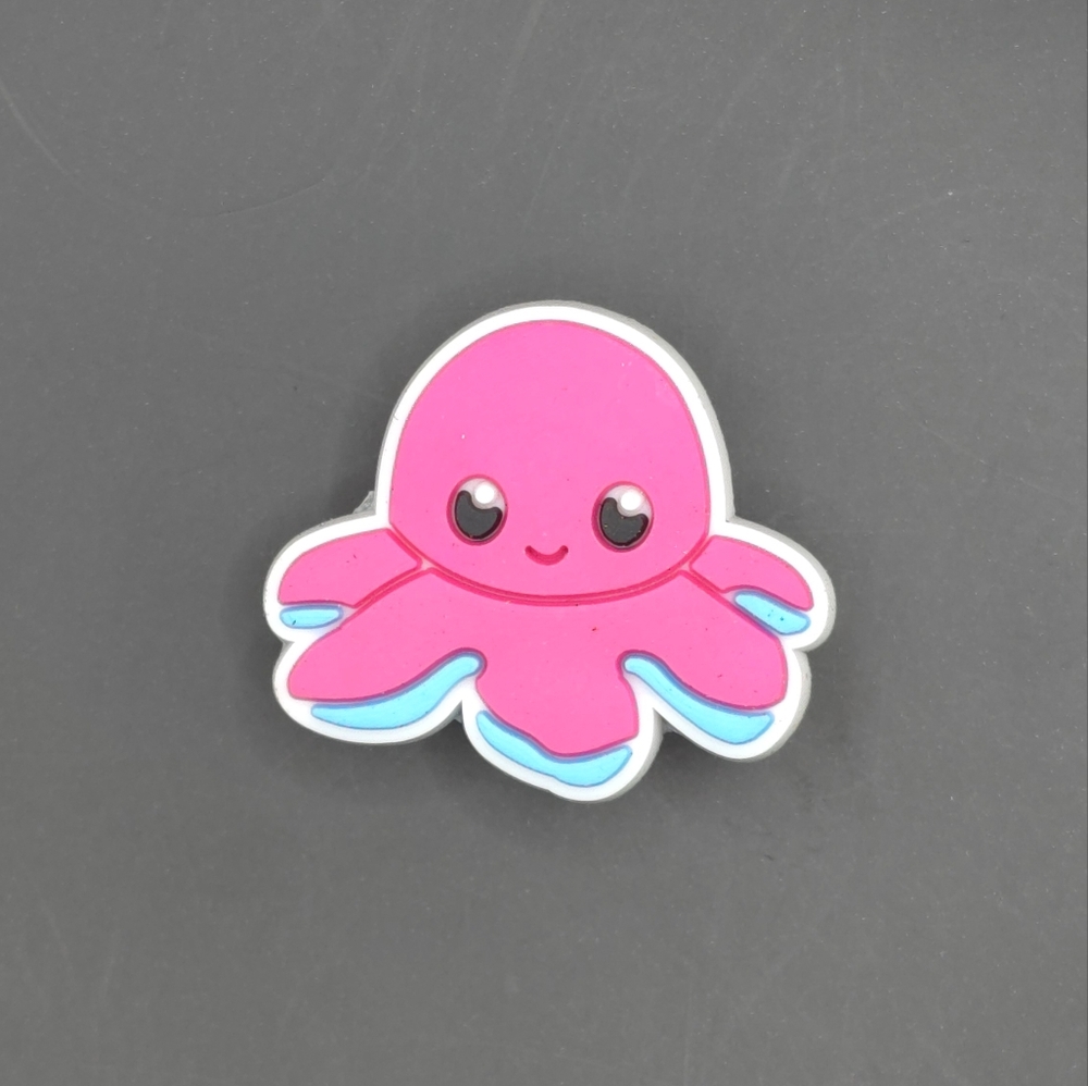 (5/$15) Pink Octopus Croc Charm